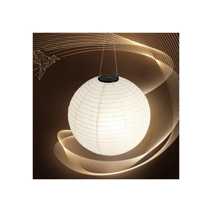 LED Solárne závesné svietidlo ORIGAMI LED/0,08W/1,2V 1xAAA 300mAh pr. 20 cm IP44