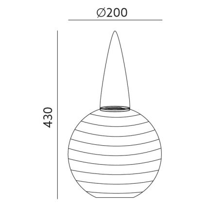 LED Solárne závesné svietidlo ORIGAMI LED/0,08W/1,2V 1xAAA 300mAh pr. 20 cm IP44