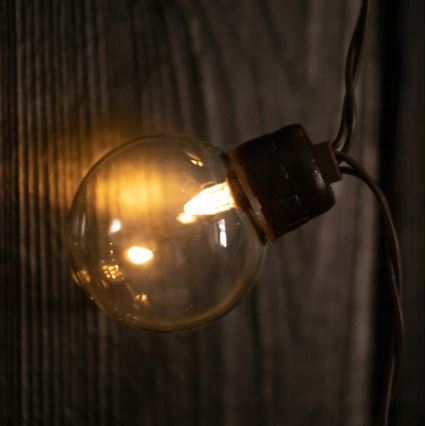 LED solárny dekoratívny svetelný reťazec 30xLED/8 funkcií 500 mAh 10,6 m IP67 teplá biela