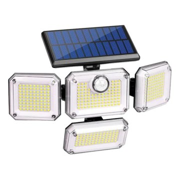 LED solárny reflektor GLOW so senzorom LED/2,5W/3,7V 6500K IP44 2400 mAh + diaľkové ovládanie