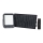 LED Solárny reflektor LED/15W/3,7V IP65 4000K 12000 mAh čierny + diaľkové ovládanie