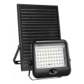LED Solárny reflektor s čidlom MHCS LED/35W/3,2V 3000/4000/6500K IP65 15000 mAh + diaľkové ovládanie