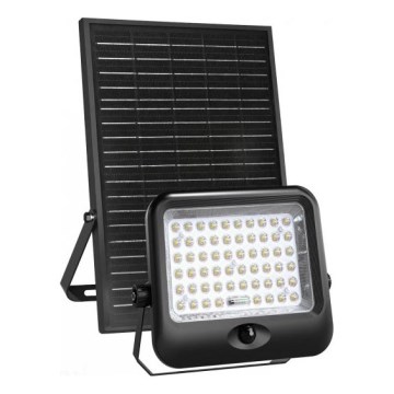 LED Solárny reflektor s čidlom MHCS LED/35W/3,2V 3000/4000/6500K IP65 15000 mAh + diaľkové ovládanie