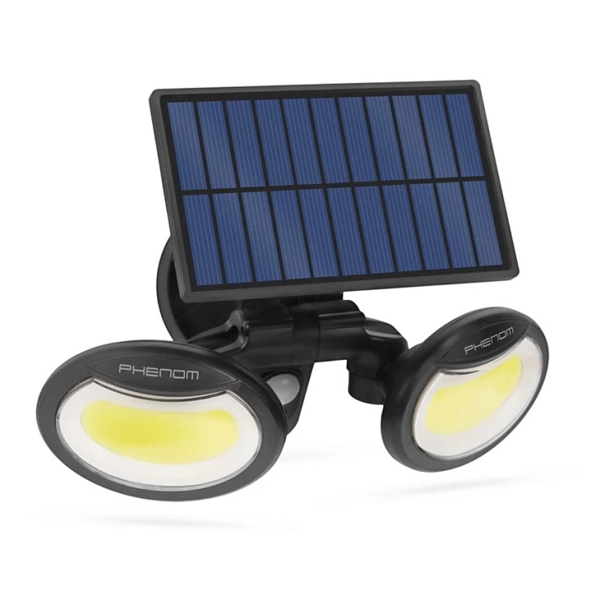 LED Solárny reflektor so senzorom 2xLED/4W/5V IP65