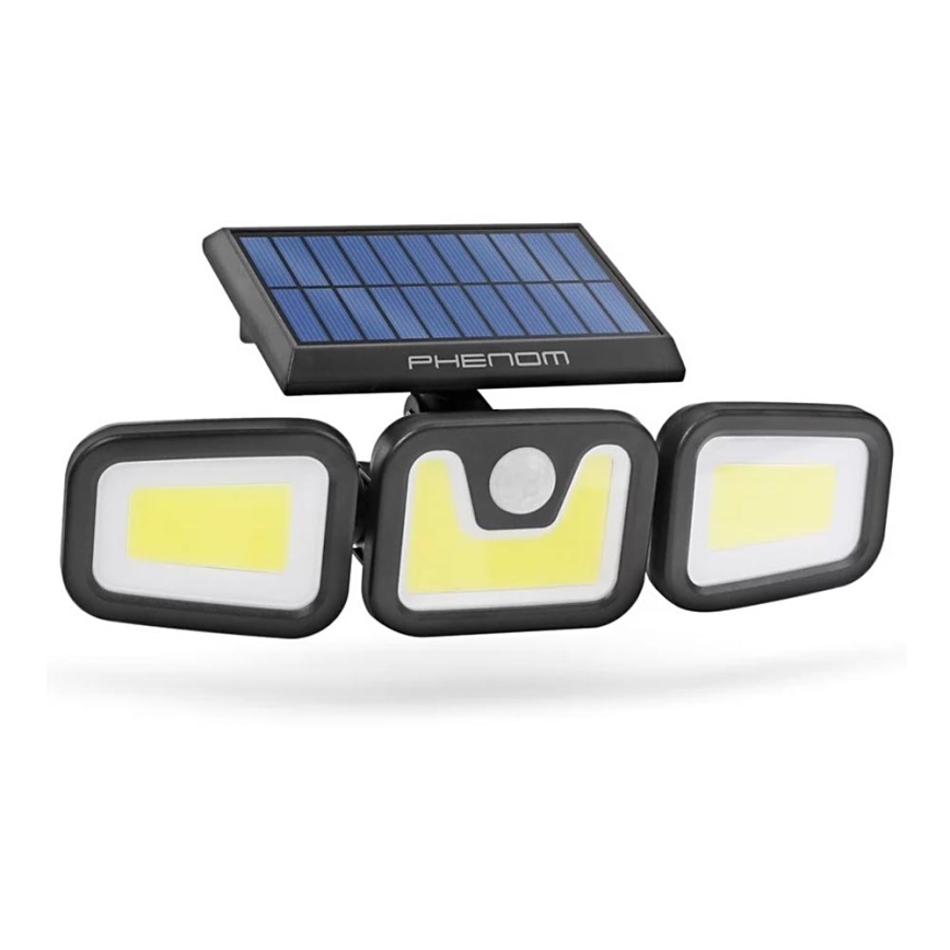 LED Solárny reflektor so senzorom 3xLED/3,3W/5V IP65