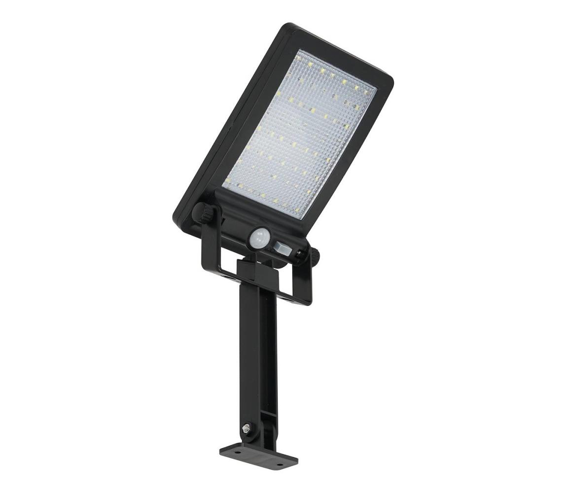 LED solárny reflektor so senzorom ADIK LED/1,2W/3,7V 1200 mAh 6500K IP44 EKO0615