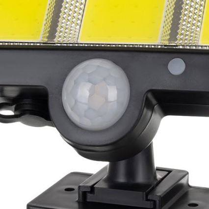 LED Solárny reflektor so senzorom INTEGRA LED/3W/3,7V 1200 mAh IP44 + diaľkové ovládanie