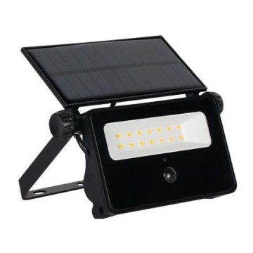 LED solárny reflektor so senzorom LED/10W/5,5V IP65 1800 mAh