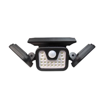 LED Flexibilný solárny reflektor so senzorom LED/15W/3,7V 2400 mAh IP54 4500K