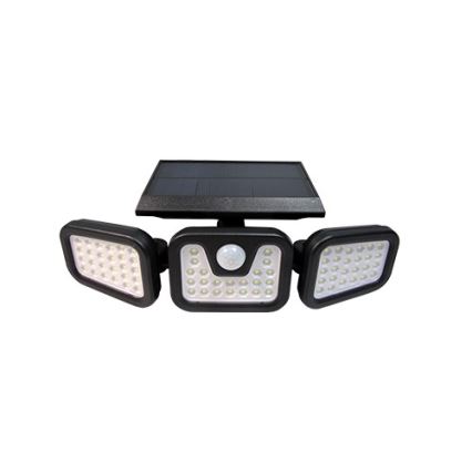 LED Flexibilný solárny reflektor so senzorom LED/15W/3,7V 2400 mAh IP54 4500K