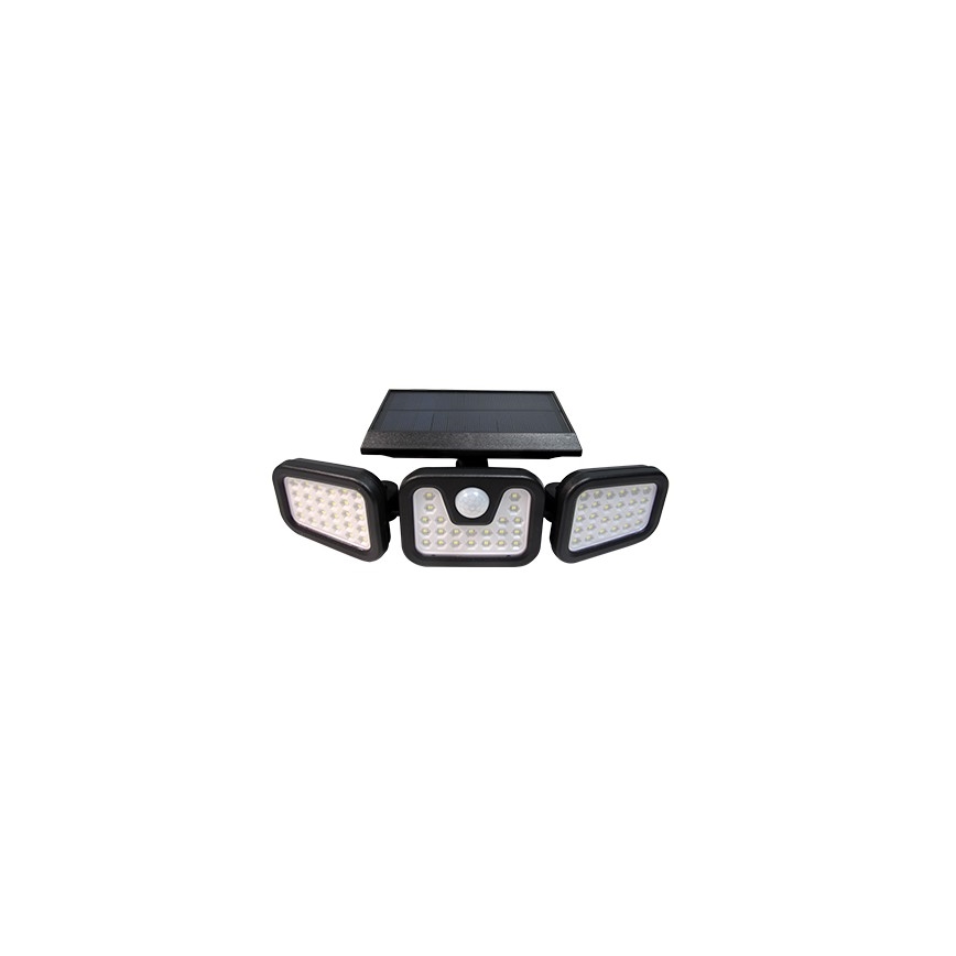 LED Flexibilný solárny reflektor so senzorom LED/15W/3,7V 2400 mAh IP54 4500K