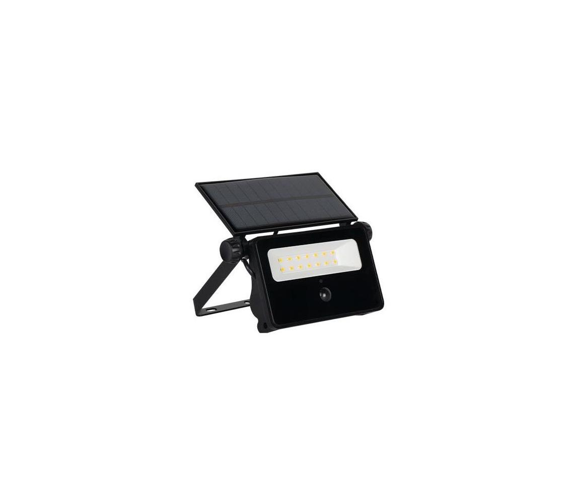 LED solárny reflektor so senzorom LED/30W/5,5V 3000 mAh IP54 SOLAR REF 30W-PIR