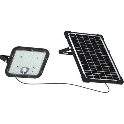 LED Solárny reflektor so senzorom LED/30W/6,4V 4000K + diaľkové ovládanie
