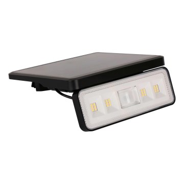 LED solárny reflektor so senzorom LED/8W/3,7V 2000 mAh IP54 čierny