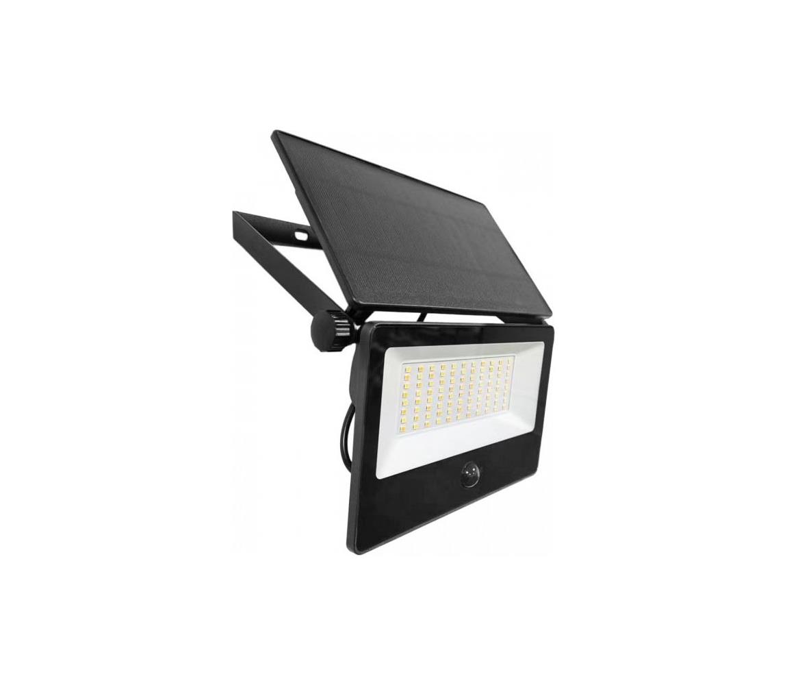LED solárny reflektor so senzorom NCS G2 LED/30W/3,7V 3000/4000/6500K IP54 5200 mAh 004966