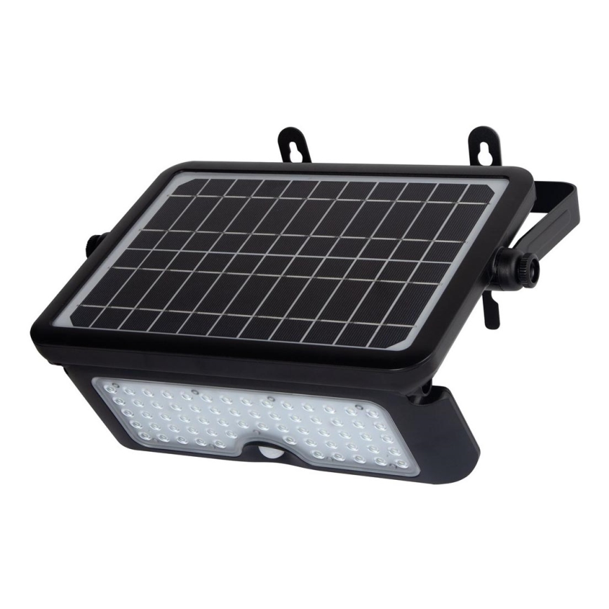 LED Solárny reflektor so senzorom pohybu a súmraku EPAD LED/10W/3000 mAh 7,4V 4000K IP65