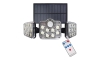 LED Solárny reflektor so senzorom pohybu a súmraku LED/20W/3,7V 1200 mAh IP44 + diaľkové ovládanie