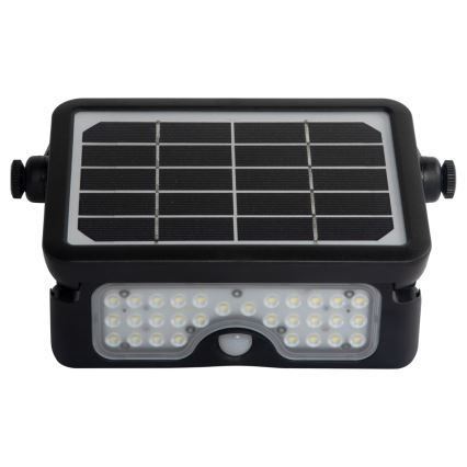 LED Solárny reflektor so senzorom pohybu a súmraku EPAD LED/5W/3000 mAh 3,7V 4000K IP65