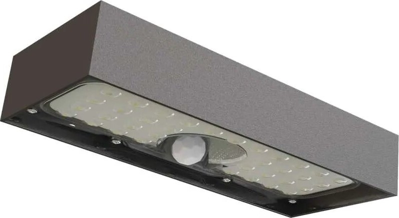 LED Solárny reflektor so senzorom pohybu LED/3,7V 3000mAh 4000K IP65 čierna