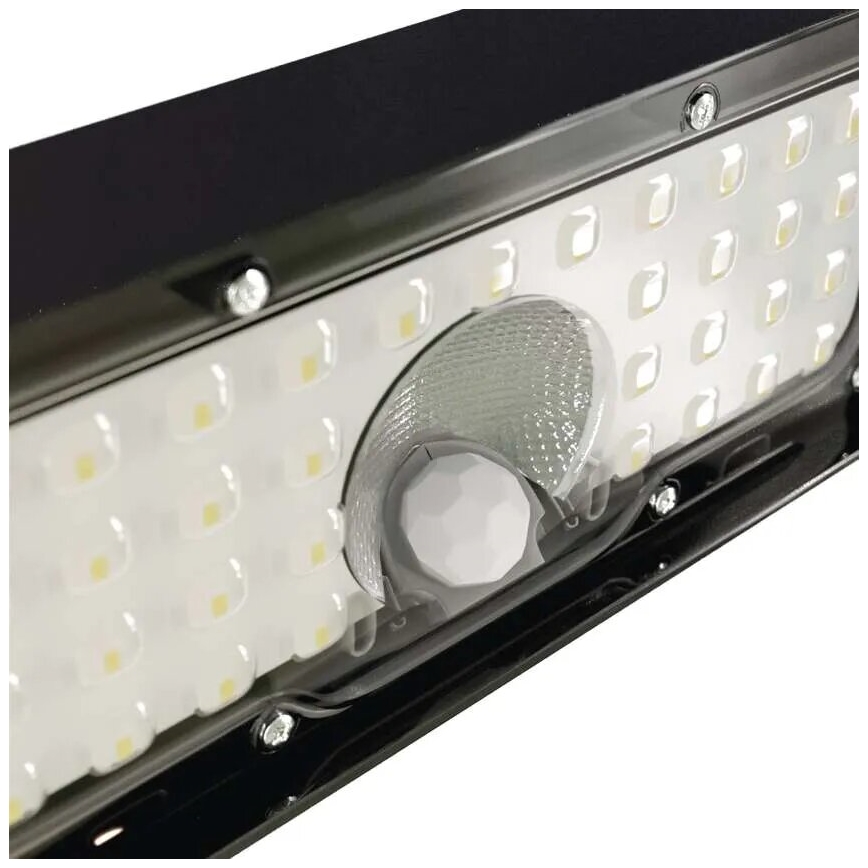 LED Solárny reflektor so senzorom pohybu LED/3,7V 3000mAh 4000K IP65 čierna