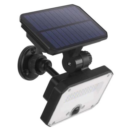 LED Solárny reflektor so senzorom pohybu SPILO LED/3,7V 3600mAh 4000K IP54 + diaľkové ovládanie