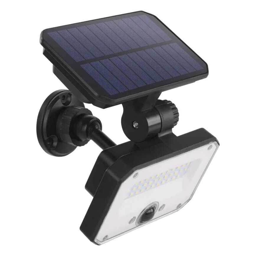 LED Solárny reflektor so senzorom pohybu SPILO LED/3,7V 3600mAh 4000K IP54 + diaľkové ovládanie