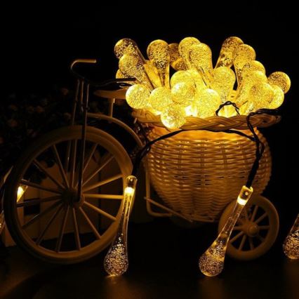 LED solárny reťazec so súmrakovým senzorom 20xLED/0,72W/1,2V 600 mAh 4,7m IP44