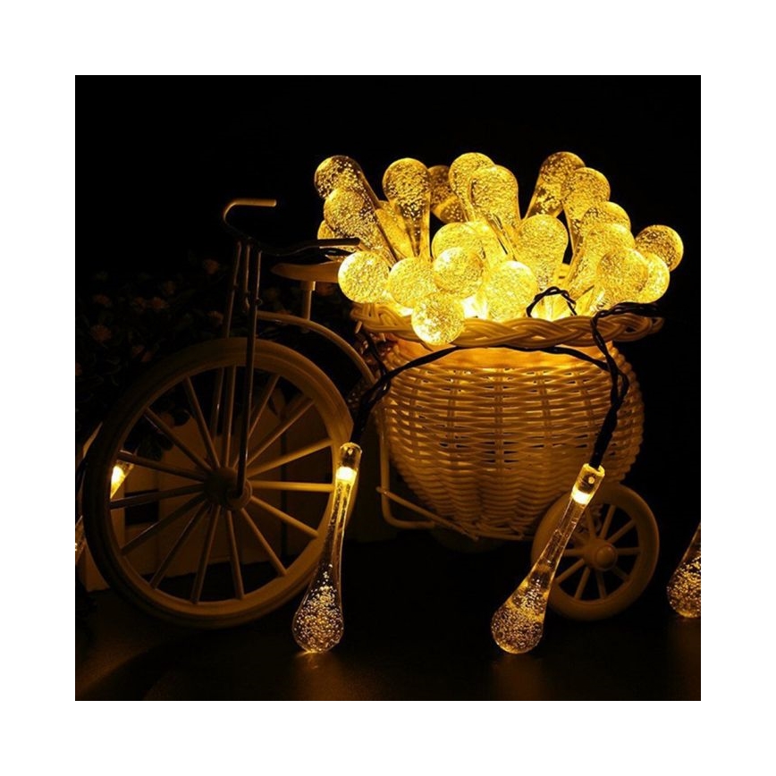 LED solárny reťazec so súmrakovým senzorom 20xLED/0,72W/1,2V 600 mAh 4,7m IP44