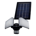 LED Solárny vonkajší reflektor so senzorom LED/20W/5,5V 2400 mAh IP44