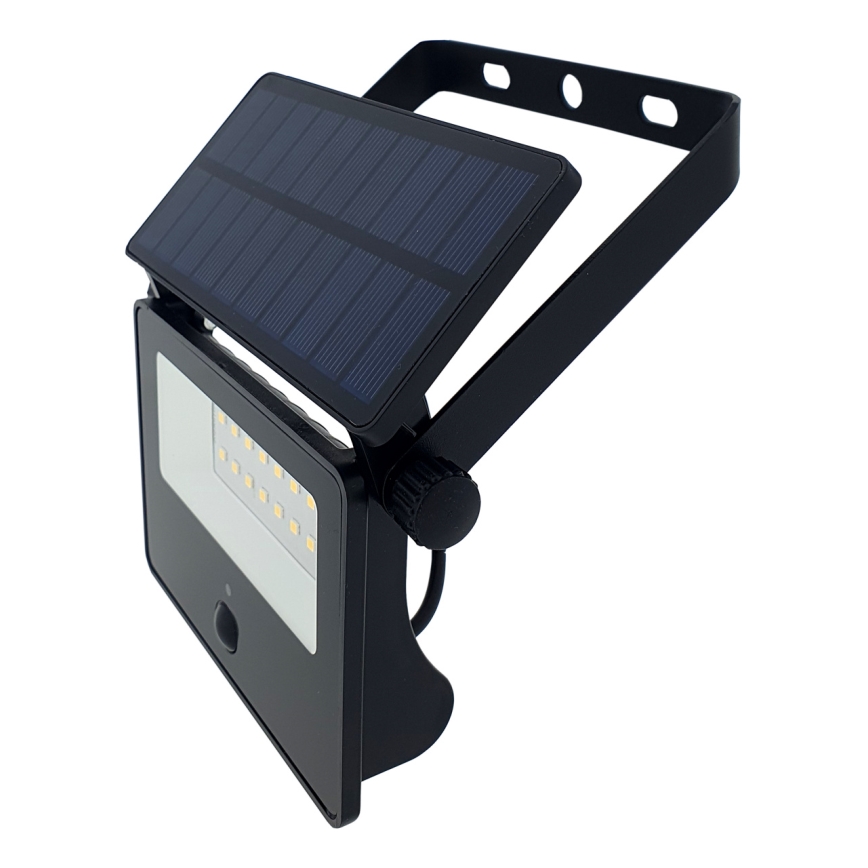LED Solárny vonkajší reflektor so senzorom LED/2W/3,7V 4200K 1800 mAh IP44