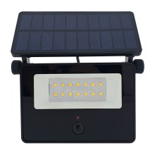 LED Solárny vonkajší reflektor so senzorom LED/5W/3,7V 4200K IP44