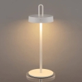 LED Stlmiteľná vonkajšia nabíjacia dotyková stolná lampa SHINE LED/1,5W/3,7V 3000 mAh IP44 biela