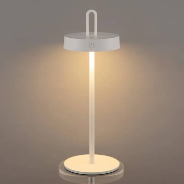 LED Stlmiteľná vonkajšia nabíjacia dotyková stolná lampa SHINE LED/1,5W/3,7V 3000 mAh IP44 biela