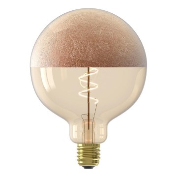 LED stlmiteľná žiarovka s vrchlíkom FILAMENT G125 E27/4W/230V 1800K medená CRI 90