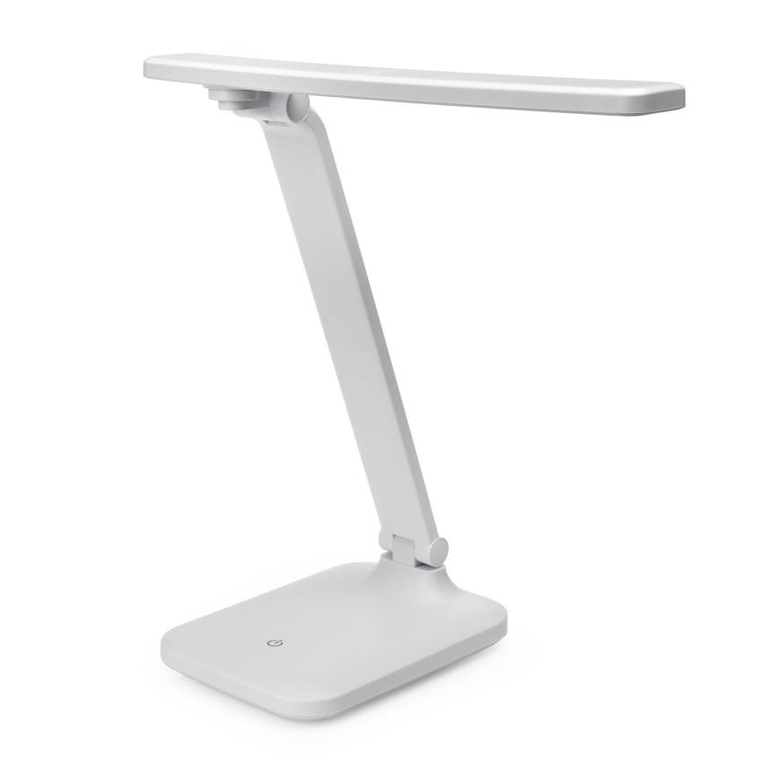 LED Stmievateľná dotyková stolná lampa s bezdrôtovým nabíjaním a USB portom REMUS LED/5W/230V biela