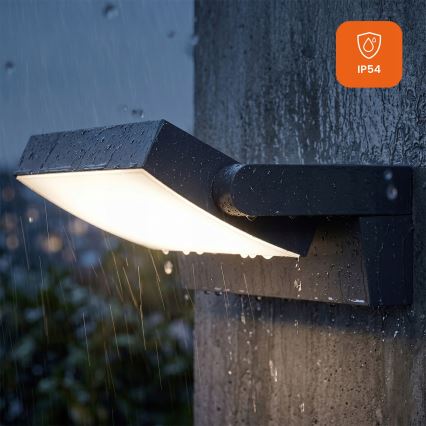 LED stmievateľné vonkajšie nástenné svietidlo LED/12/18/24W/230V 3000/4000/6500K IP54 čierne