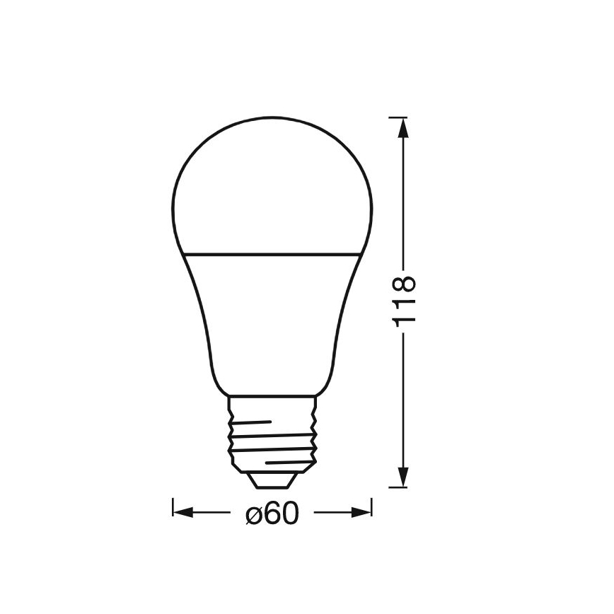 LED Stmievateľná antibakteriálna žiarovka A40 E27/9W/230V Wi-Fi - Ledvance
