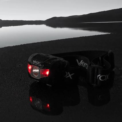 LED Stmievateľná čelovka 3xLED/3xAAA IPX4 100 lm