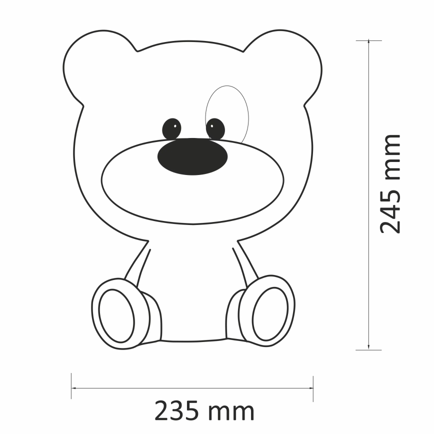LED Stmievateľná detská nočná lampička BIBI 2,5W/230V