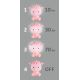 LED Stmievateľná detská nočná lampička  LED/2,5W/230V ovca ružová