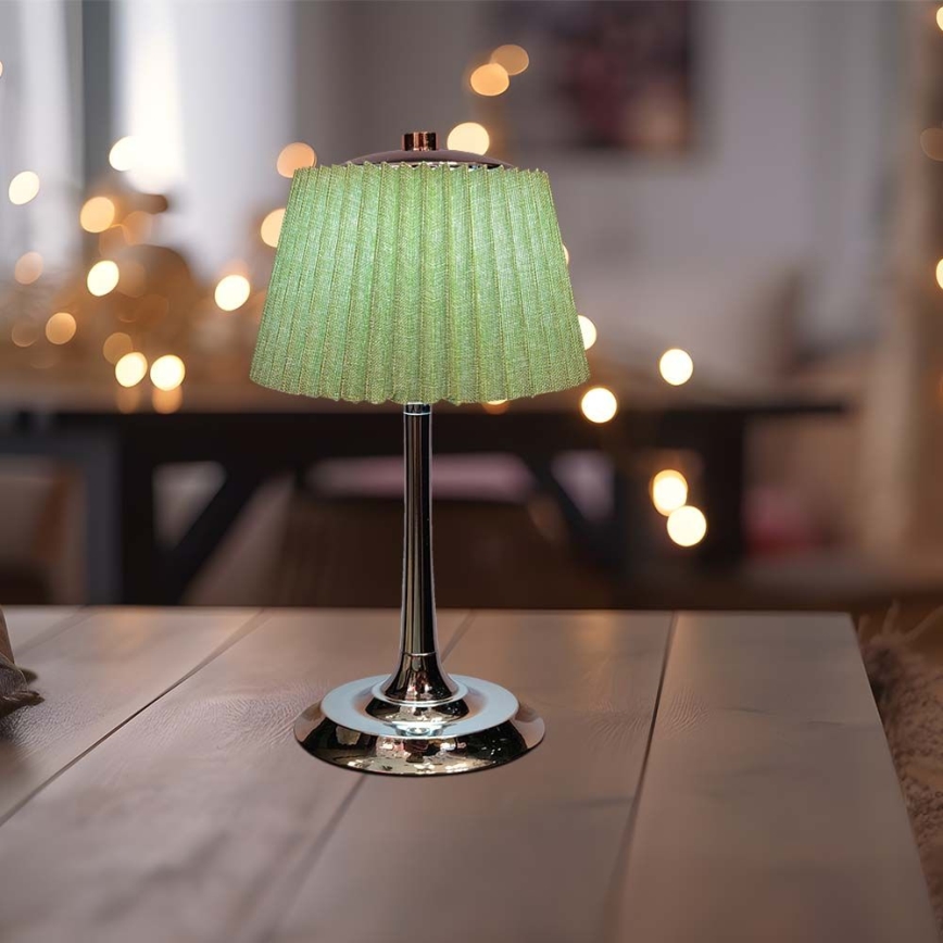 LED Stmievateľná nabíjacia dotyková stolná lampa LED/1,5W/5V 3000/4000/6000K 1800 mAh zelená
