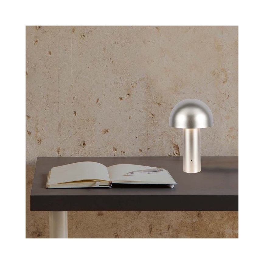 LED Stmievateľná dobíjacia dotyková stolná lampa LED/1W/5V 3000-6000K 1800 mAh zlatá