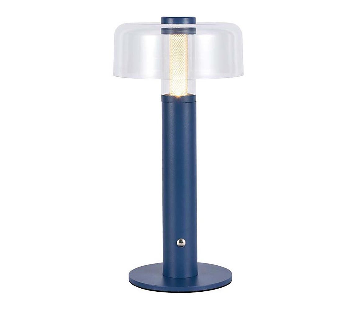 LED Stmievateľná dobíjacia stolná lampa LED/1W/5V 3000K 1800 mAh modrá