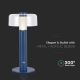 LED Stmievateľná dobíjacia dotyková stolná lampa LED/1W/5V 3000K 1800 mAh modrá
