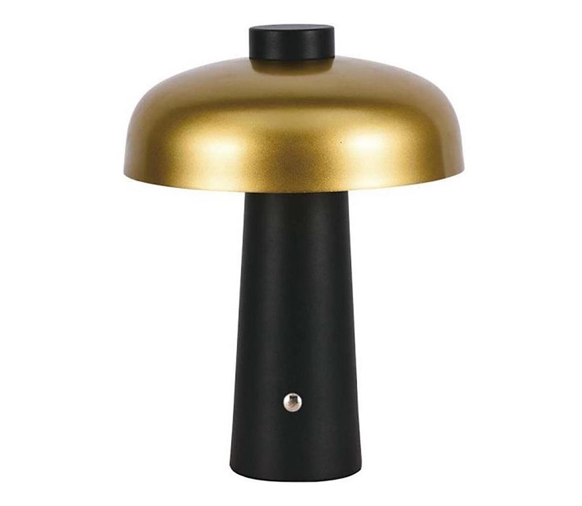  LED Stmievateľná dobíjacia stolná lampa LED/3W/5V 3000-6000K 1800 mAh čierna/zlatá 