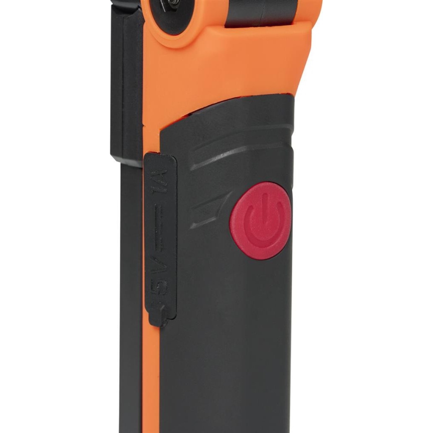 LED stmievateľné nabíjateľné pracovné svietidlo LED/3W/5V 6500K 2000 mAh oranžová/čierna