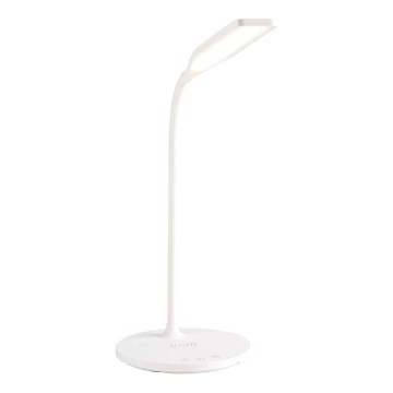 LED Stmievateľná dotyková flexibilná stolná lampa s 15W bezdrôtovým nabíjaním Qi LED/5,5W/230V 2700-6500K biela