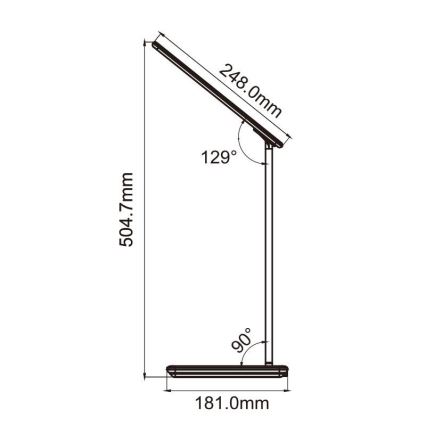 LED Stmievateľná dotyková stolná lampa s bezdrôtovým nabíjaním JOY LED/6W/230V + USB biela