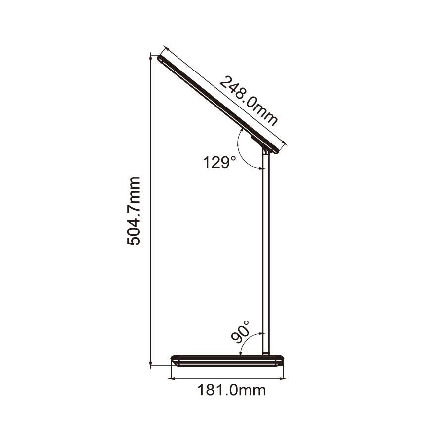 LED Stmievateľná dotyková stolná lampa s bezdrôtovým nabíjaním JOY LED/6W/230V + USB biela