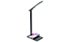 LED Stmievateľná dotyková stolná lampa s bezdrôtovým nabíjaním JOY LED/6W/230V + USB čierna
